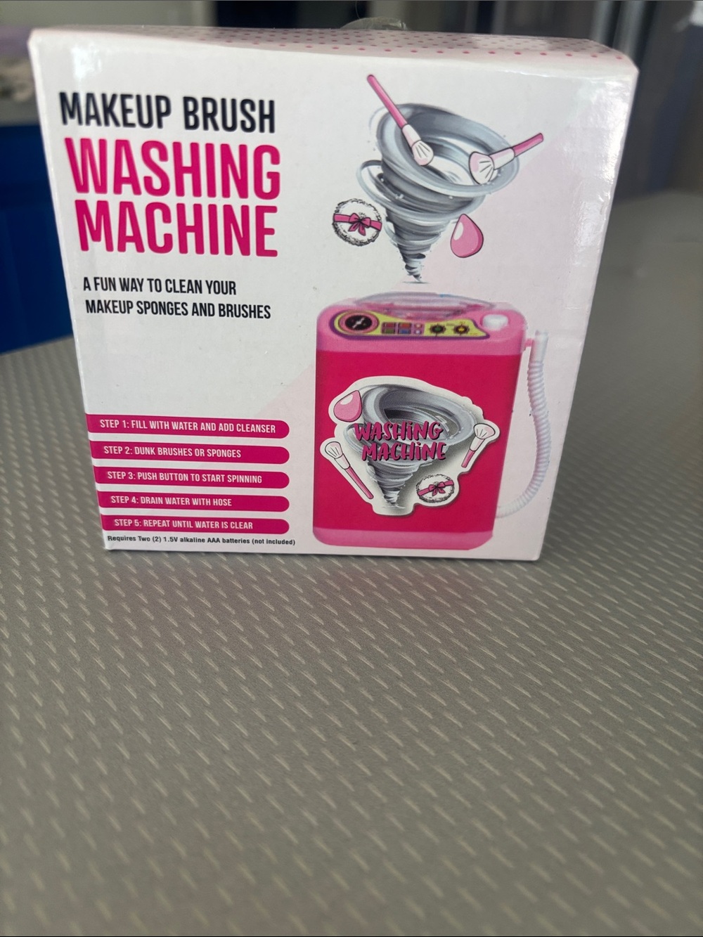 Pink Makeup Brush Washing Machine for Kids